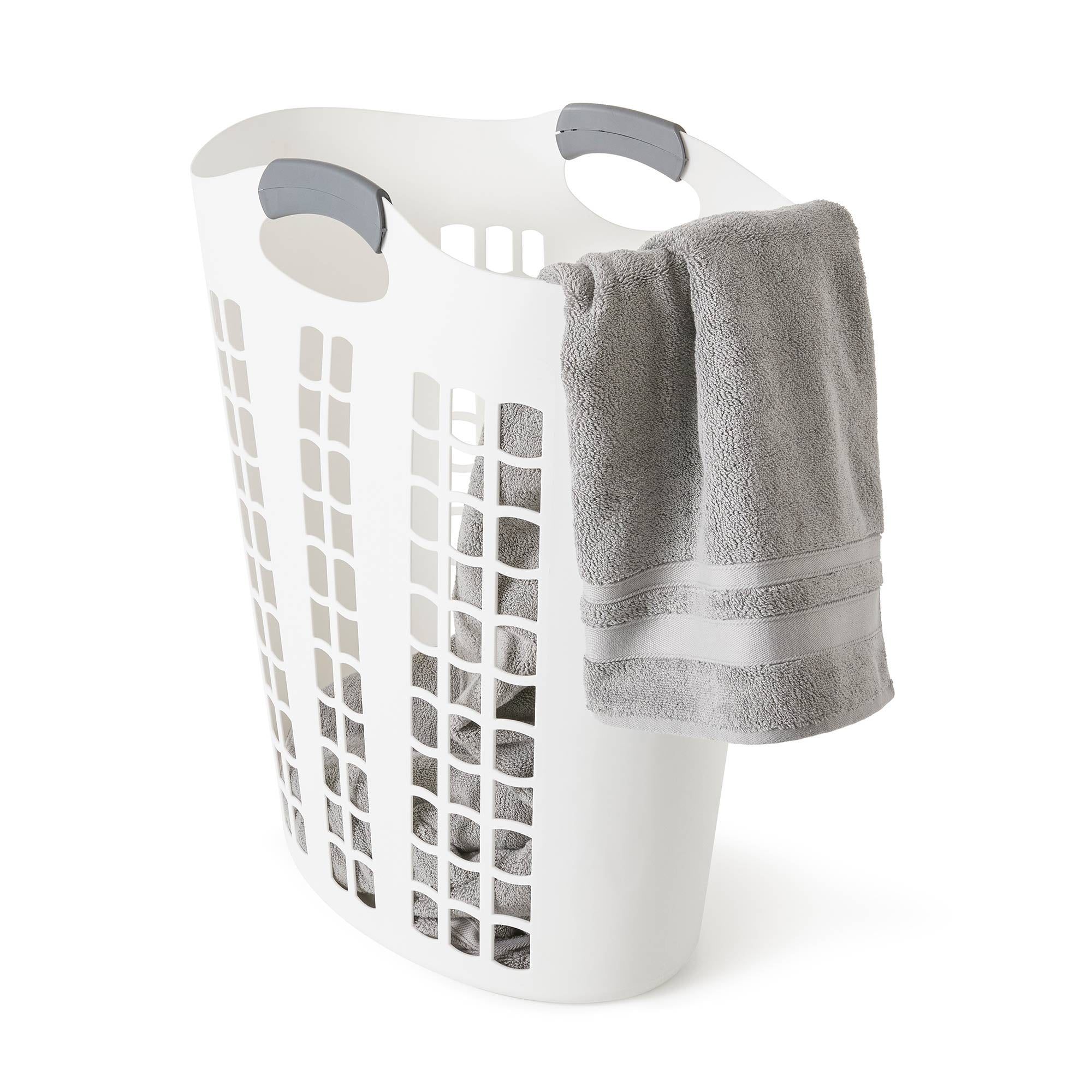 Gracious Living Easy Carry Flex Hamper, Ventilated Laundry Basket (5 Pack)