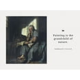thumbnail image 2 of ArtsyQuotes 14x12 White Modern Wood Framed Museum Art Print Titled - Rembrandt Van Rijn Quote: Related to God, 2 of 4