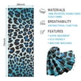 thumbnail image 2 of Blue Leopard Print Hot Yoga Mat Towel Non Slip for Hot Yoga - Quick-Drying Yoga Mat Cover with 4 Corner Pockets with Travel Bag - Hot Yoga Towel Non Slip Grip Moisture Wicking Sweat 70"x26", 2 of 6