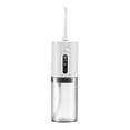 thumbnail image 2 of Xihbxyly Irrigador Bucal Portátil, 3 Modos de Presión de Agua, Recargable, Gran Capacidad de 280 Ml, Depósito Desmontable, Ideal para Viajes, Uso Doméstico, Incluye 2 Boquillas, Blanco, Verde y Rosa., 2 of 7