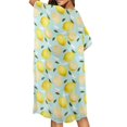 thumbnail image 3 of Xoenoiee Lemon Butterfly Leaves Pattern Womens Beach Cover Up Kimono Short Sleeve Swimsuit Coverup Open Front Cardigan Summer Swimwear for Beach Travel Water Activitiesty, 3 of 6