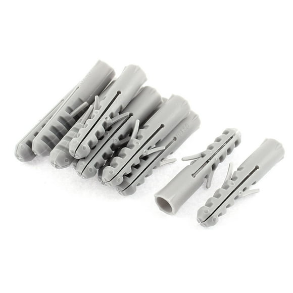 Unique Bargains 12Pcs 10mmx49mm Lag Expand Tube Wall Screws Expansion Nails Connector Bolt