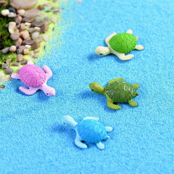Milisten 20-Piece Realistic Resin Turtle Aquarium Decorations Assorted Fish Tank Ornaments for Freshwater and Tanks