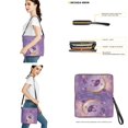 thumbnail image 3 of ZUXONGSY Butterfly Moon Galaxy Print Leather Crossbody Handbag with Wrist Wallet for Women Waterproof Shoulder Bag with Leather Wallet Casual Top-Handle Handbags with Purse for Daily Use, 3 of 4