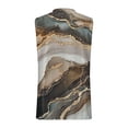 thumbnail image 6 of Nmnitkp Women's Satin V Neck Sleeveless Tank Tops, Watercolor Leaf Print Casual Blouses, Loose Fit Summer Tops for Daily Commute & Office Layering White,M, 6 of 7