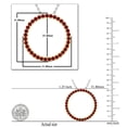 thumbnail image 3 of Dazzlingrock Collection Cercle Éternité Ouverte Grenat Rond pour Femmes (Couleur Rouge, Clarté Modéréement Incluse) en Or Jaune 14K, 3 of 4