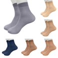 thumbnail image 5 of VISALY Socks Womens Short Socks | Golf Socks 1 Pair of Flat Solid Color Breathable Thin Short Silk Socks Fiber 1 Stockings Women Short Thin No Show Socks Slouch Socks Low Cut Socks Size 9-11 1 Pack, 5 of 5