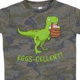 thumbnail image 3 of Inktastic Eggs-cellent! Cute Easter T-Rex Dinosaur Gift Toddler Boy or Toddler Girl T-Shirt, 3 of 4