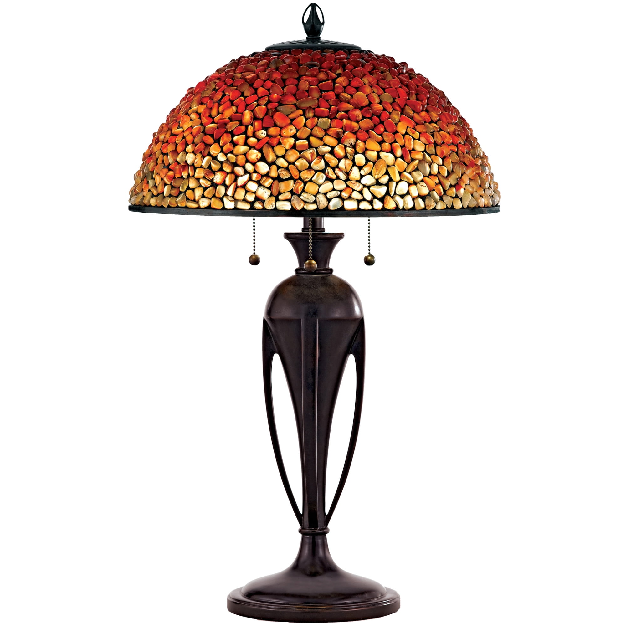 Quoizel TF135T Burnt Cinnamon Pomez 3 Light 30" Tall Table Lamp