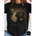 thumbnail image 3 of PAVIG Black Labrador Ghost Boo Halloween Shirt, Funny Vintage Dog Graphic Tee, 3 of 6