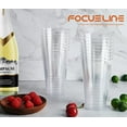 thumbnail image 6 of FOCUSLINE Disposable Plastic Cups, Clear,16oz, 100 Pack, 6 of 9