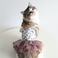 thumbnail image 5 of Sweet Print Sling Skirt - Soft V Neck Shoulder Strap Cat Puppy Dress for Spring/Summer Outdoor, 5 of 8