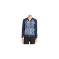 thumbnail image 1 of Finity Blouson Bomber Floral pour Femmes, Bleu, 12, 1 of 1