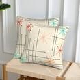 thumbnail image 4 of Retro Mid Century Throw Pillow Covers Soft Square Cushion Pillowcase Set of 2 for Sofa Couch Home Decor 18 X 18 in, 4 of 6