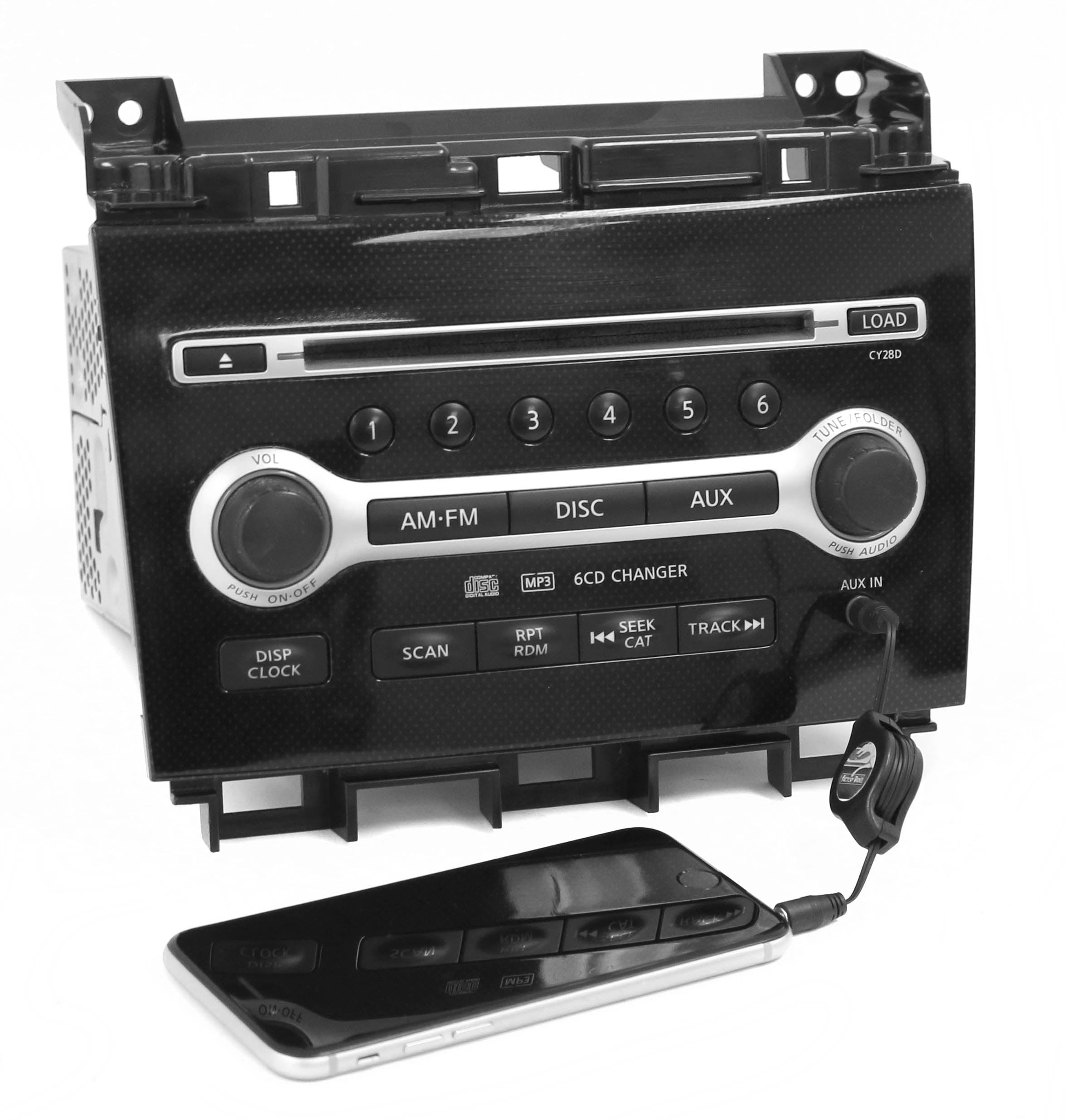 Restored 2009-2010 Nissan Maxima AM FM Radio Single Disc CD w Aux 281859N00A Face CY28D (Refurbished)