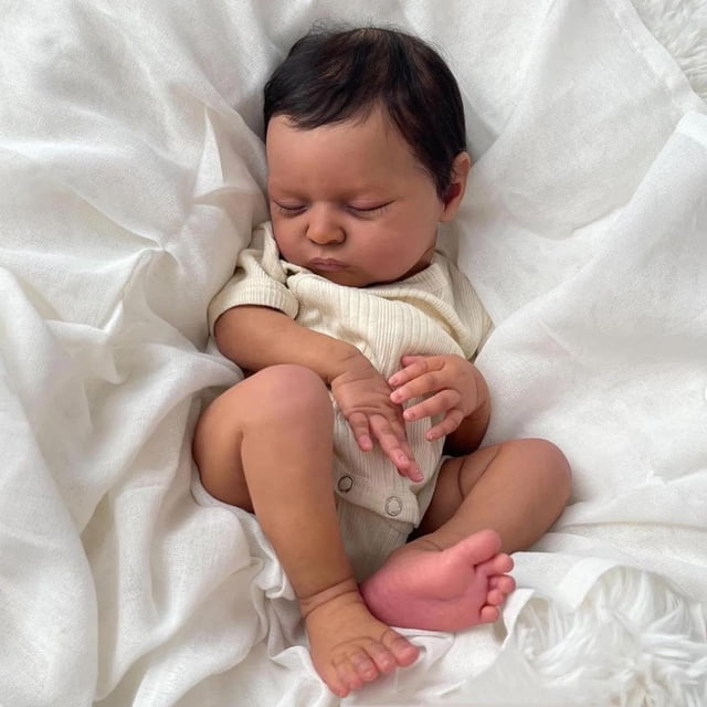 Muñeca Reborn Baby Art GUESSBELLY Dormida 50 cm/1,2 kg con Accesorios