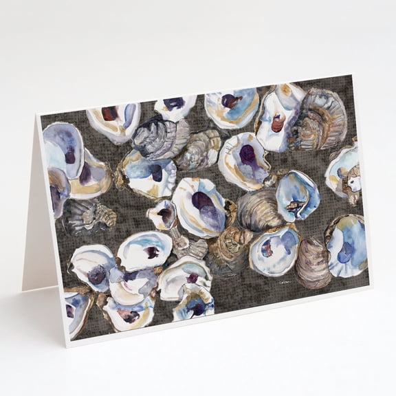 Oysters Greeting Cards and Envelopes Pack of 8