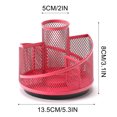 thumbnail image 3 of YIMWNYI 360° Rotating Pen Holder with 3 Compartments, Desktop Organizer, Large Capacity Storage for Office Supplies, Durable and Stylish Desk Accessory, 3 of 5