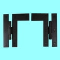 thumbnail image 3 of Renovators Supply Wrought Iron Cabinet Hinges - Black - Left and Right - Colonial Style - Rust Resistant Finish - Flush Mount, 3 of 7