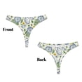 thumbnail image 3 of Fotbe Vintage Utensils Tanga Sin Costuras para Mujer con Estampado – Panties Invisibles, Transpirables y Cómodos para Uso Diario-4X-Large, 3 of 6