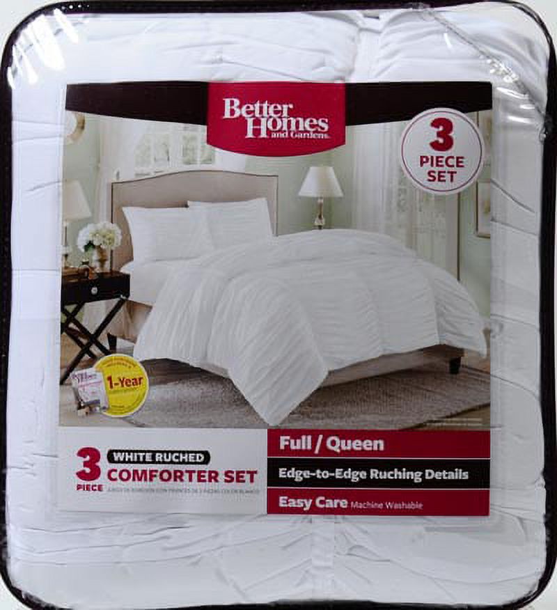 Better Homes & Gardens Full or Queen Ruching Comforter Set, 3 Piece - image 2 of 3
