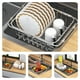 thumbnail image 4 of BRIGHTFUFU Escurridor de platos Rejilla de secado de platos extensible Soporte de secado de utensilios Rejilla de secado de fregadero de acero inoxidable, 4 of 8