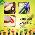 thumbnail image 4 of Juego de peladores de 3 piezas para creatividad en la cocina, incluye pelador de hoja recta, mangos ergonómicos antideslizantes, hojas de acero inoxidable japonés que no se oxidan, apto para, 4 of 5