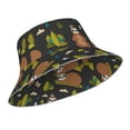 thumbnail image 2 of Easygdp Funny Sloths In The Forest Double-Sided Reflective Fisherman Hat for Outdoor and Night Walking, Unisex, 2 of 9