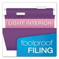 thumbnail image 7 of Colored Reinforced Hanging Folders, Legal Size, 1/5-Cut Tabs, Violet, 25/Box | Bundle of 10 Boxes, 7 of 7