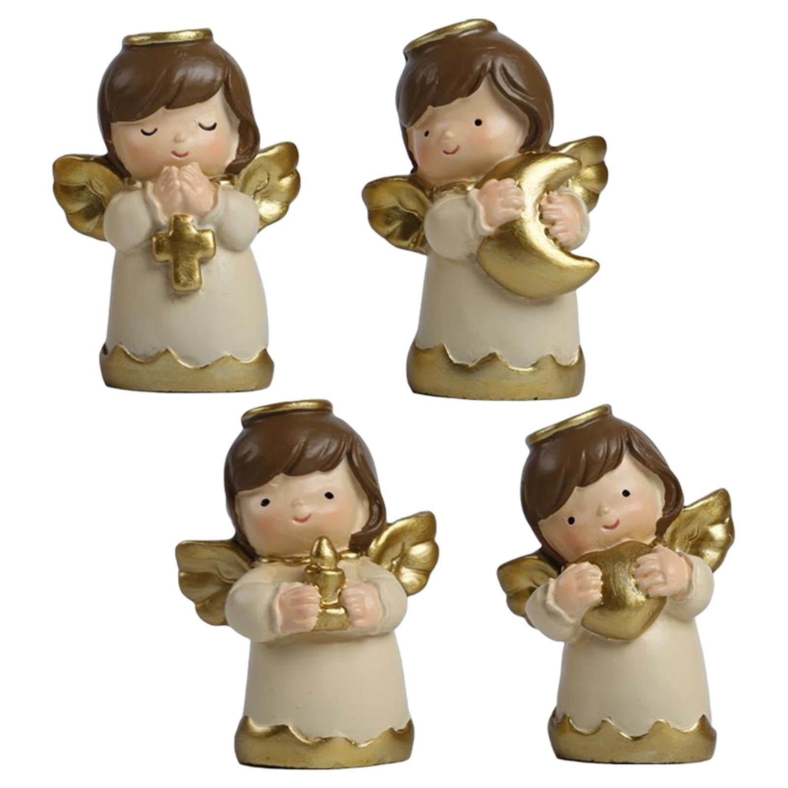 WLPZXP 4 Pcs Angels Figurine Birthday Gifts for Living Room Office Desk Home Decoration