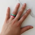 thumbnail image 5 of Lovers Rose Gold Breathable Silicone Ring For Women 4mm Bandwidth, 5 of 6