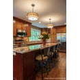 thumbnail image 2 of Quoizel MC842CRC Laguna Mica Drum Pendant Lighting, 3-Light, 180 Watts, Renaissance Copper (7" H x 16" W), 2 of 8