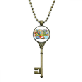thumbnail image 1 of Rocky Mountains CN Tower Maple Canada Key Necklace Pendant Tray Embellished Chain, 1 of 3