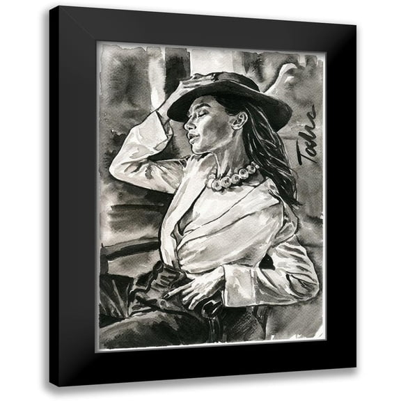 Tashe 18x24 Black Modern Framed Museum Art Print Titled - Break Time