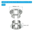 thumbnail image 2 of Uxcell Overflow Ring, Sink Round Cover Plastic Insert in Hole Round Caps for Kitchen Bathroom, Silver 6Pcs, 2 of 5
