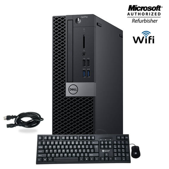 Dell Optiplex 5040 PC de Bureau, Intel Core i6-6500 -3,2 GHz, 16 Go de RAM, 1 Go de Disque Dur, WiFi, Windows 10 Pro, Port d'Affichage, Clavier et Souris, Win10 Pro