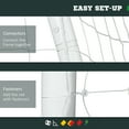 thumbnail image 4 of Soozier 9.8 x 6.6ft Soccer Goal, Portable Soccer Practice Net with PE Net, 4 of 10
