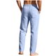 thumbnail image 5 of Ceisia Gift Men's All-Season Casual Pants - Solid Color Drawstring Pocket Fashionable Straight Leg Elastic Waist Pants, 5 of 9