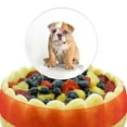 thumbnail image 5 of Acrylic British Bulldog Puppy Dog Wearing Heart Glasses Cake Topper Party Decoration for Wedding Anniversary Birthday Graduation, 5 of 7