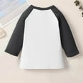 thumbnail image 3 of LIaqionyy Girls 3/4 Sleeve Shirt Kids Casual Loose T Shirts Crew Neck Tunic Blouse Christmas Tops, 3 of 6
