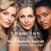 Granions Hair Supplements for Hair Growth Powder - Collagen Peptides, Biotin 10,000, Keratin, Aminos - 10.5oz
