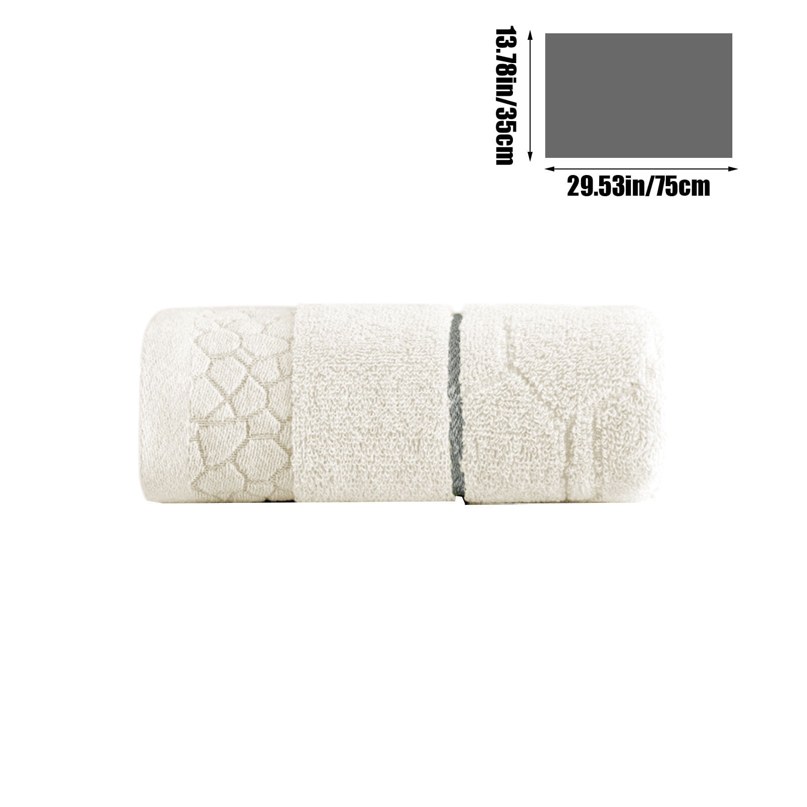 Under $5 Clearance! Bath Towel, InsCrazy 100% Cotton Towel, Thick and Soft, Quick Dry, Highly Absorbent Household Towel for Bathroom, Sport, Wash Face, Large Gift Hand Towel