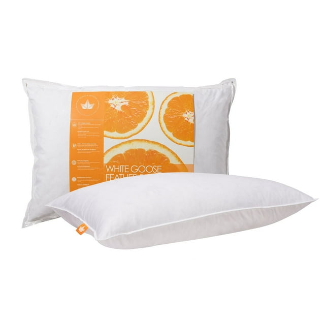 Canadian Down & Feather Company White Goose Feather Pillow Soft Support
