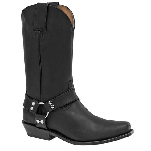 Botas western Exterior Piel Color Negro de RBCOLLECTION Andre V B0114