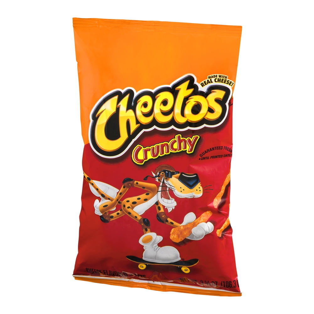 Frito Lay Cheetos Cheese Flavored Snacks, 3.75 oz