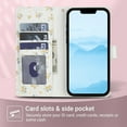 thumbnail image 3 of Dteck for iPhone 12 Wallet Case with Card Holder, Shockproof PU Leather Flip Cover with RFID Blocking Protective Phone Case with 3 Card Slots Kickstand & Wrist Strap for Women and Men, D, 3 of 8