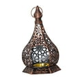 thumbnail image 3 of veasfak Metal Candle Holder Lantern Candle Stand Decorative Lantern Tealight Candlestick Pure Copper, 3 of 9