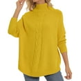 thumbnail image 2 of Sanbonepd Womens Sweaters Fall Fashion Oversized Casual Pullover Solid Knit Sweater, 2 of 3