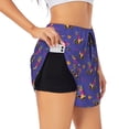 thumbnail image 5 of Rocae Labrador Retriever Dog for Women's Athletic Shorts Quick Dry Workout Hiking Shorts With Pockets for Running, Yoga, Gym, Sports Large, 5 of 9