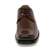 Bruno Marc Mens Oxfords Shoes Classic Square Toe Leather Shoes For Men Lace up Dress Shoes GOLDMAN-01 DARK/BROWN Size 11